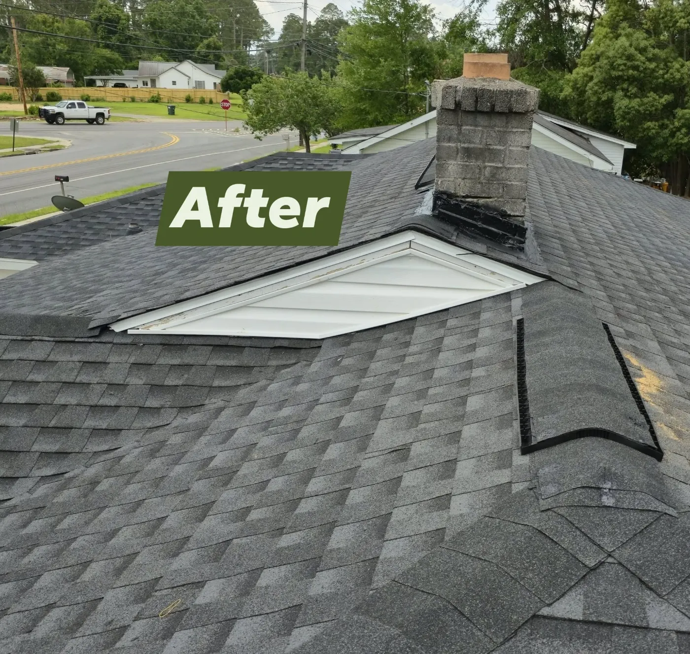 After: new shingles and flashing by BuildRight Home Improvement