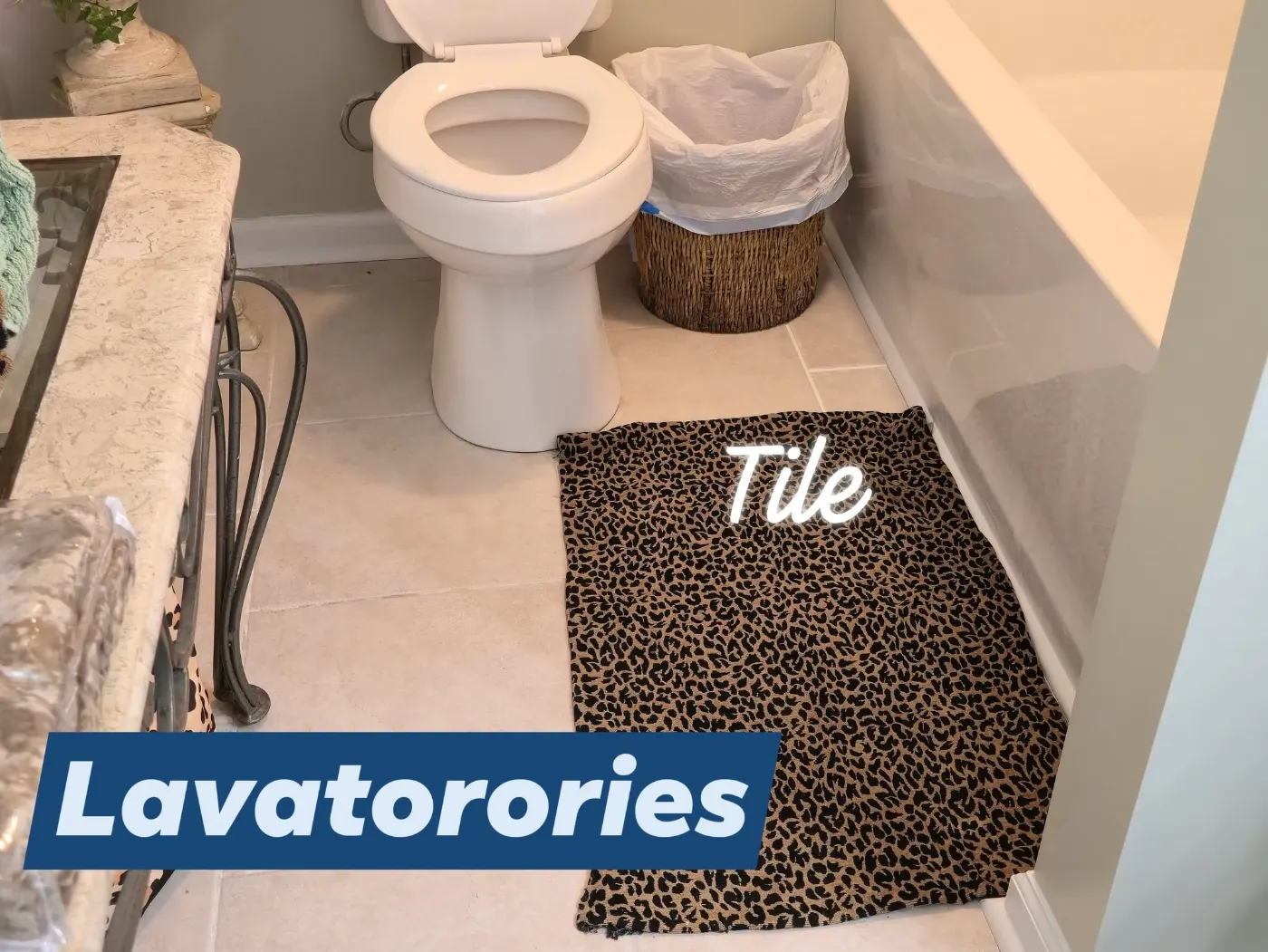 Bathroom with new tile and fixtures by BuildRight Home Improvement
