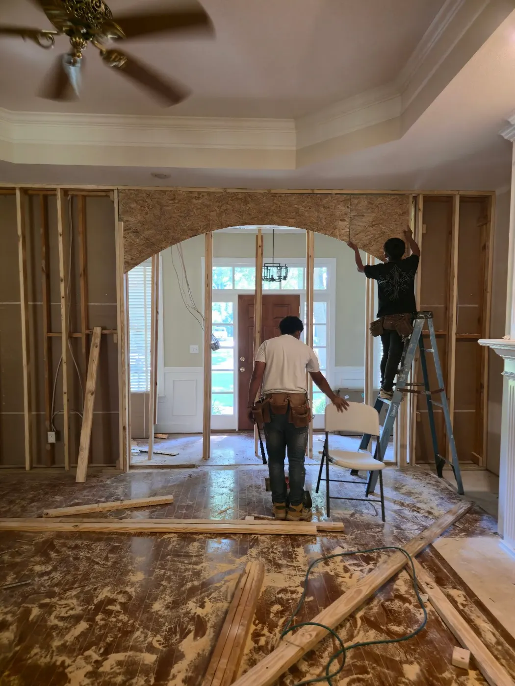 Interior remodel underway by BuildRight Home Improvement