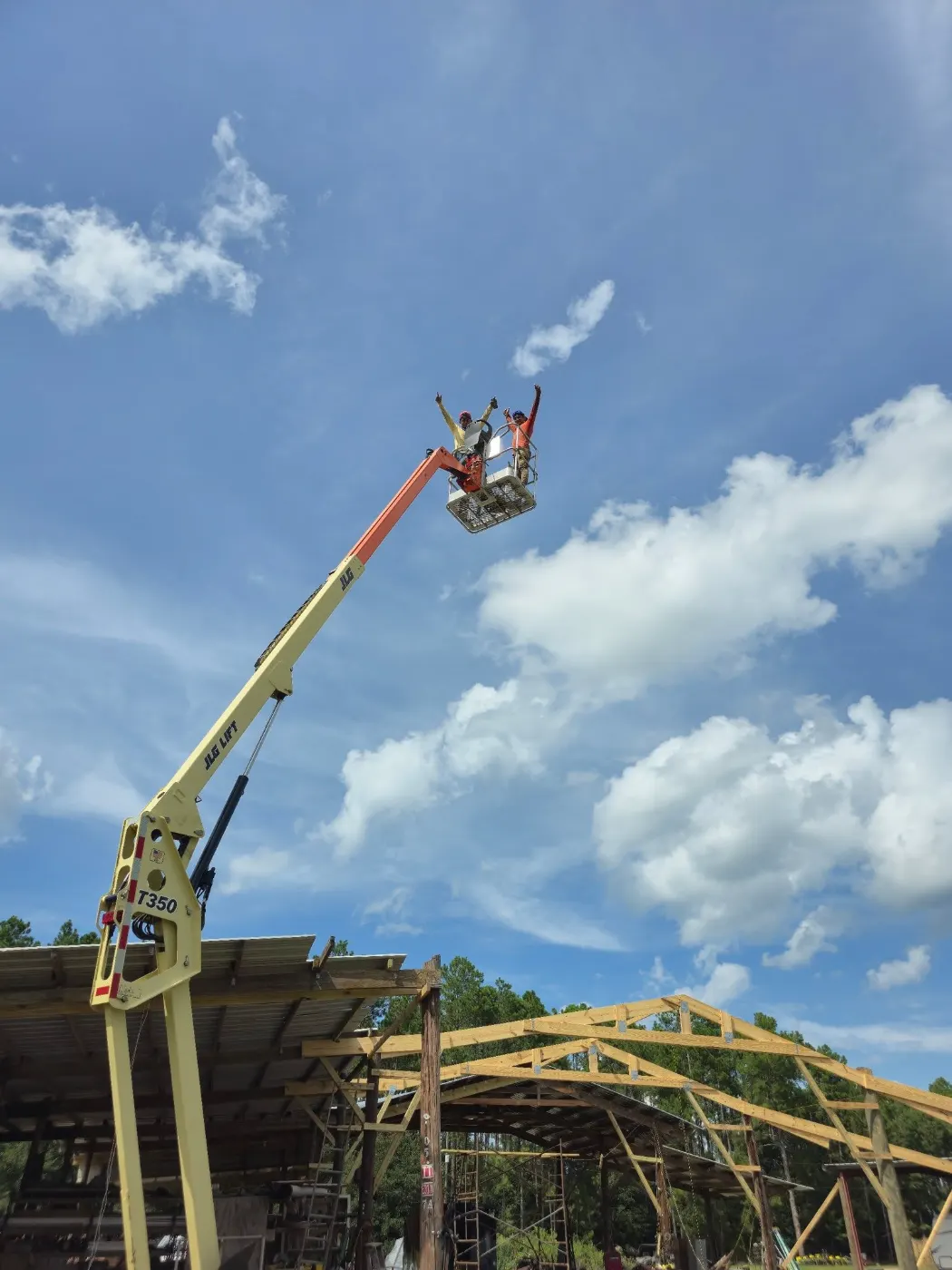 Lift work on a tall job by BuildRight Home Improvement