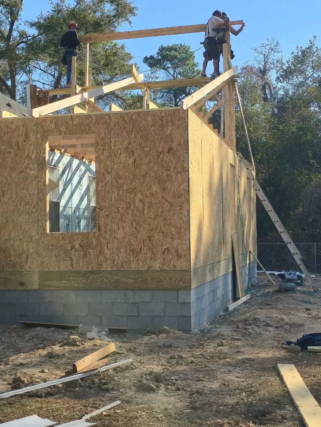 Addition walls going up by BuildRight Home Improvement