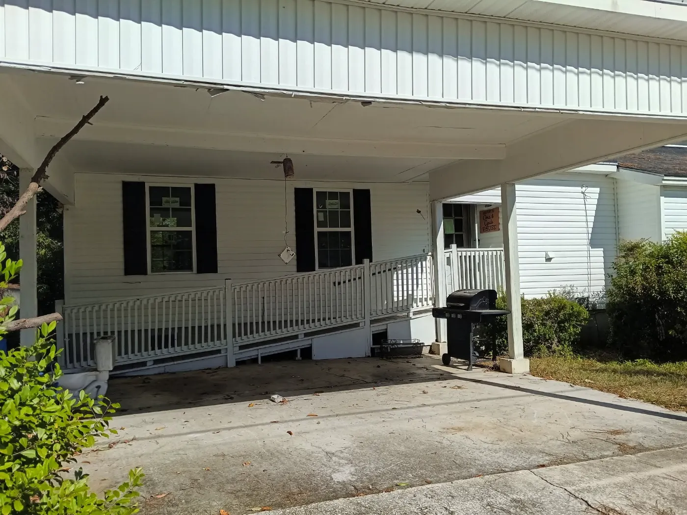 Carport with a new ramp by BuildRight Home Improvement