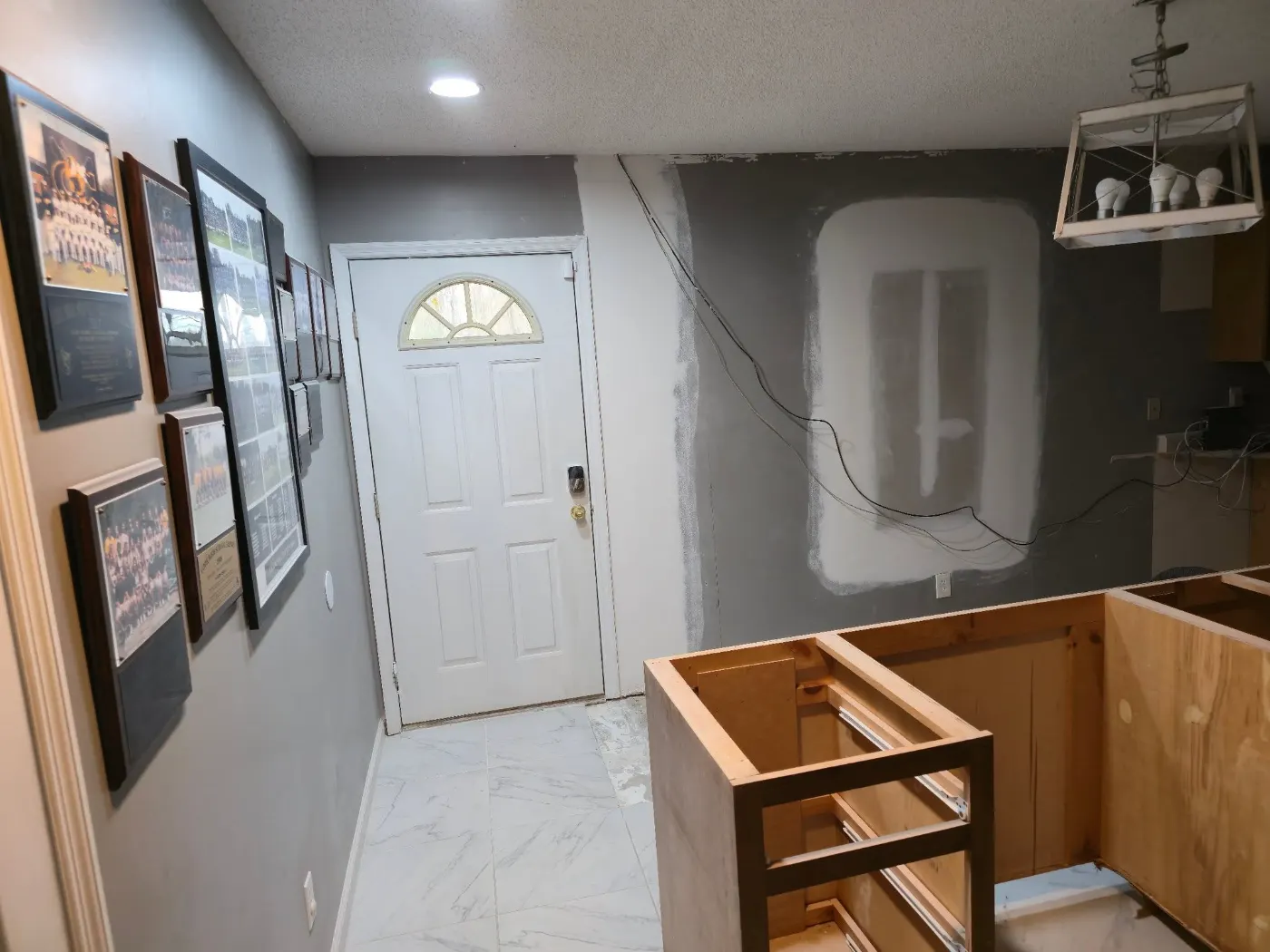 Entry and cabinet install by BuildRight Home Improvement