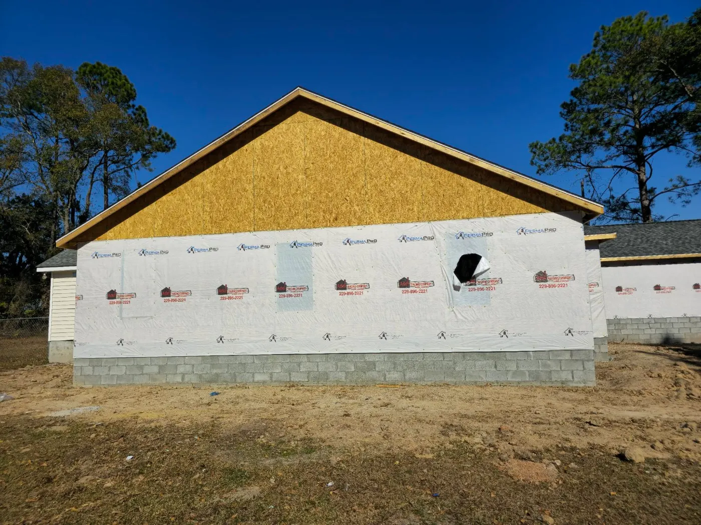 New build, wrapped and sheathed by BuildRight Home Improvement