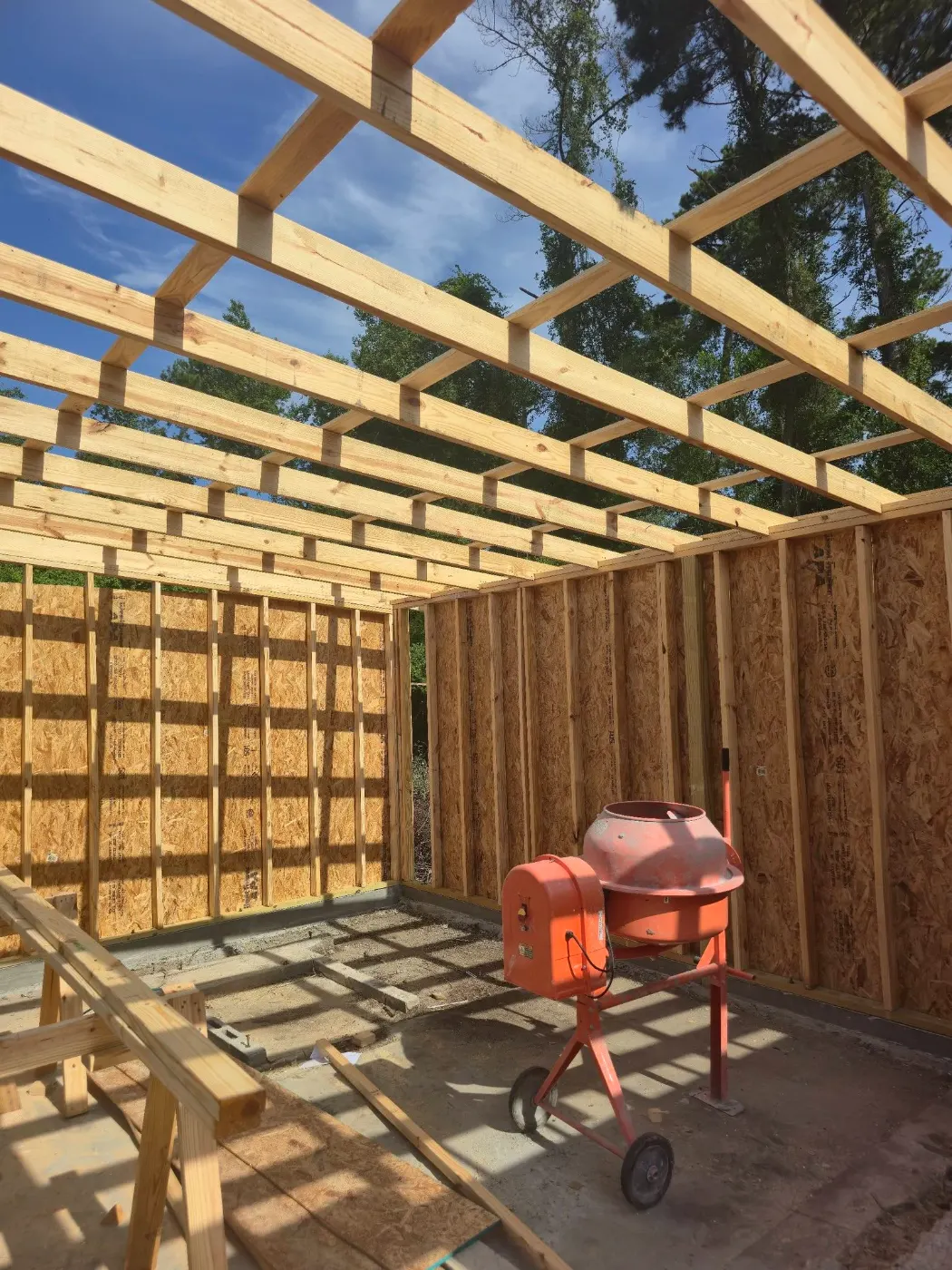 Framing a small building by BuildRight Home Improvement