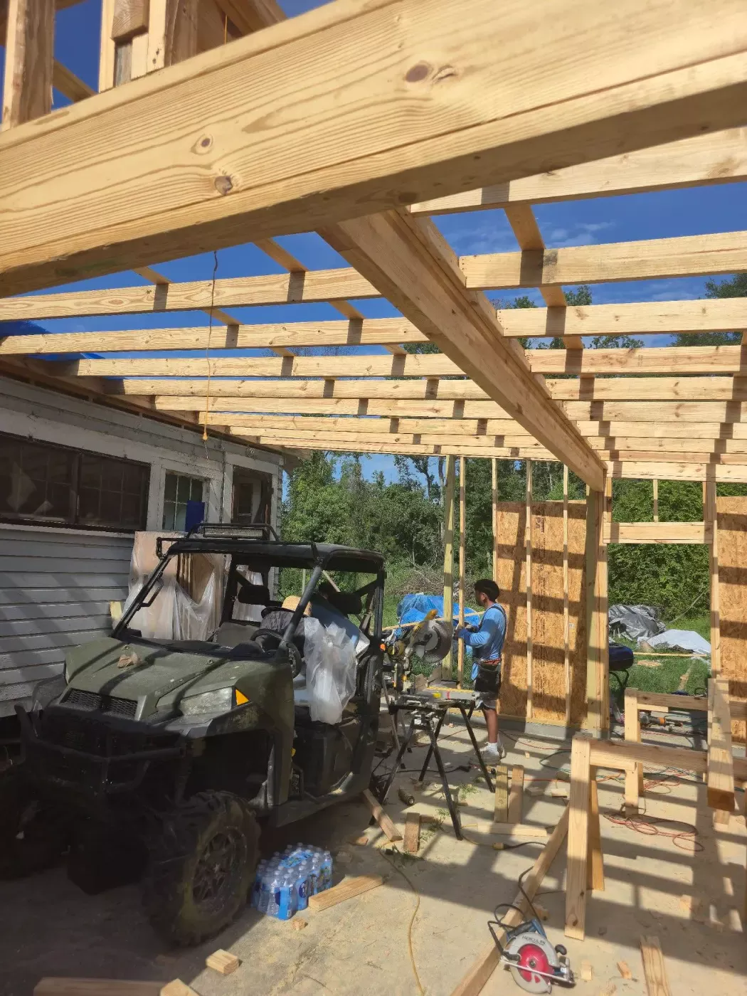 Pole barn framing by BuildRight Home Improvement